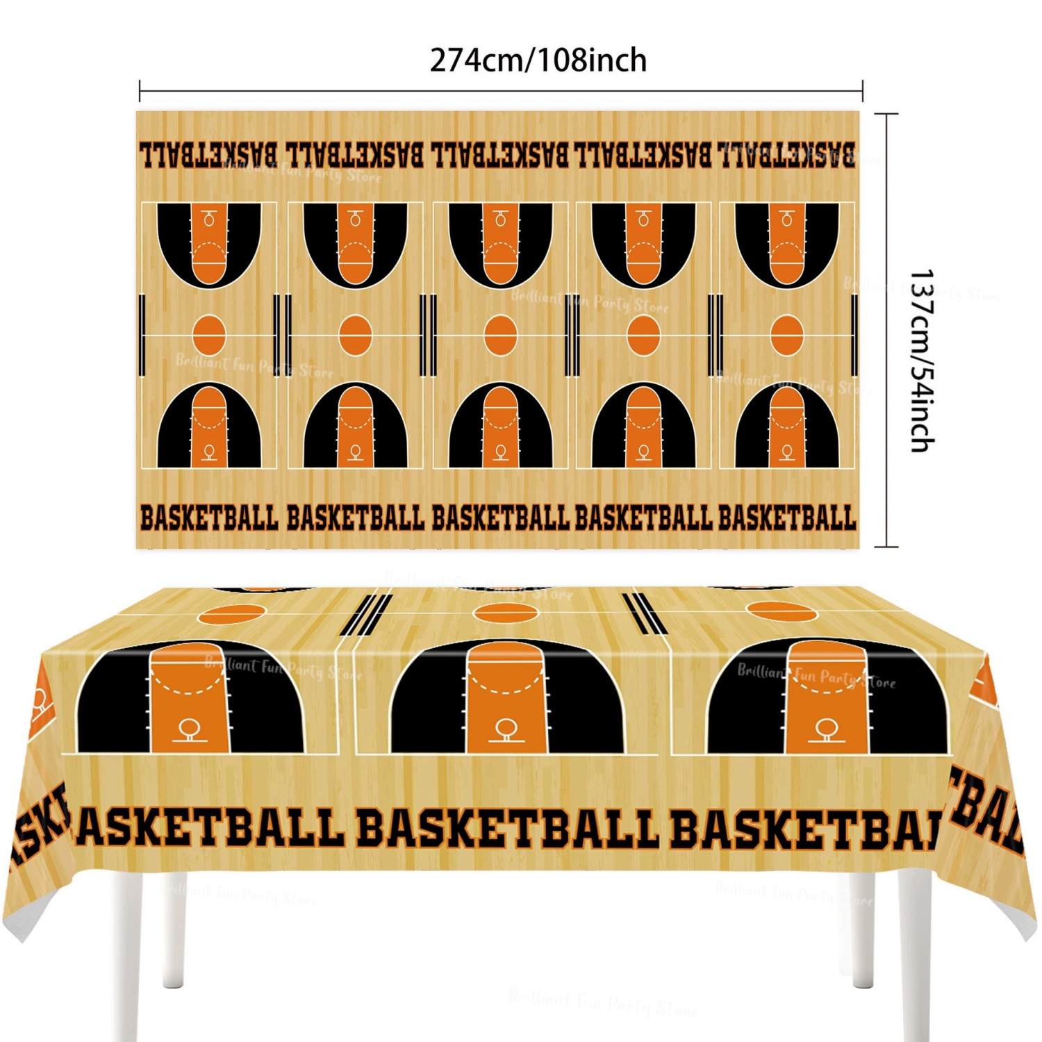 ผ้าปูโต๊ะธีมฟุตบอลบาสเก็ตบอล ต - Table Cloth Disposable บทวิจารณ์และราคา
