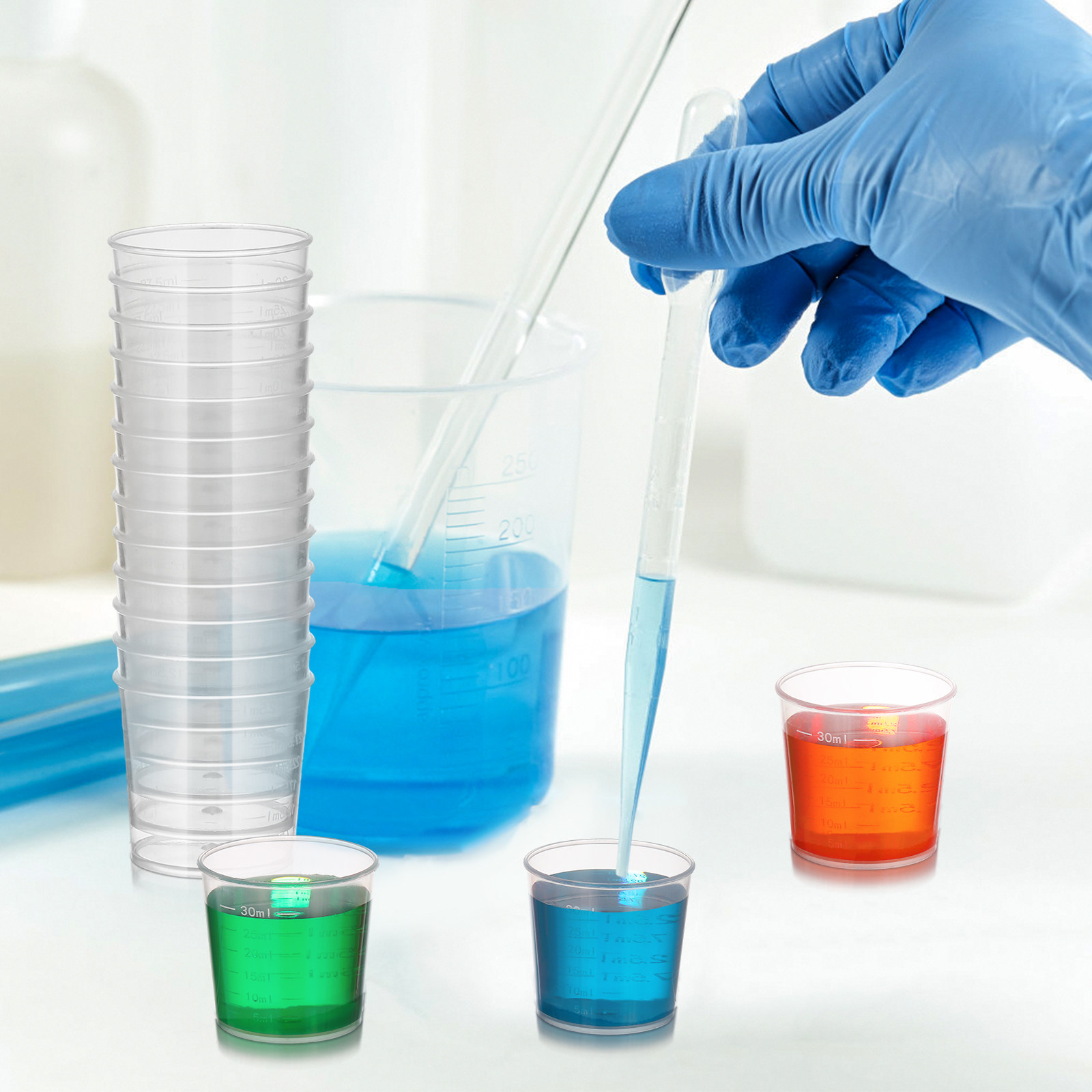 ถ้วยตวงพลาสติก 30 มล. จำนวน 50 - Plastic Cup 50Pcs บทวิจารณ์และราคา