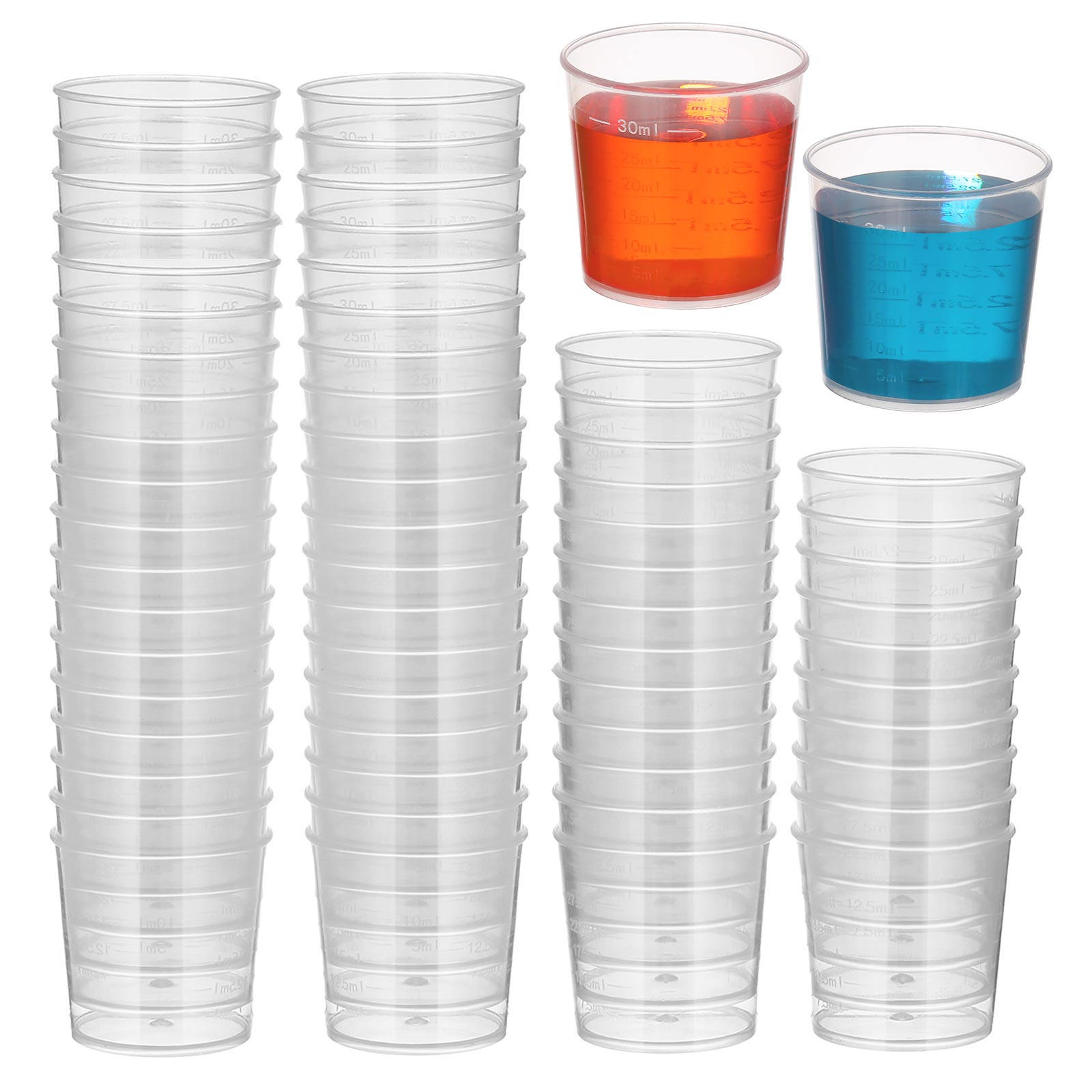 ถ้วยตวงพลาสติก 30 มล. จำนวน 50 - Plastic Cup 50Pcs บทวิจารณ์และราคา