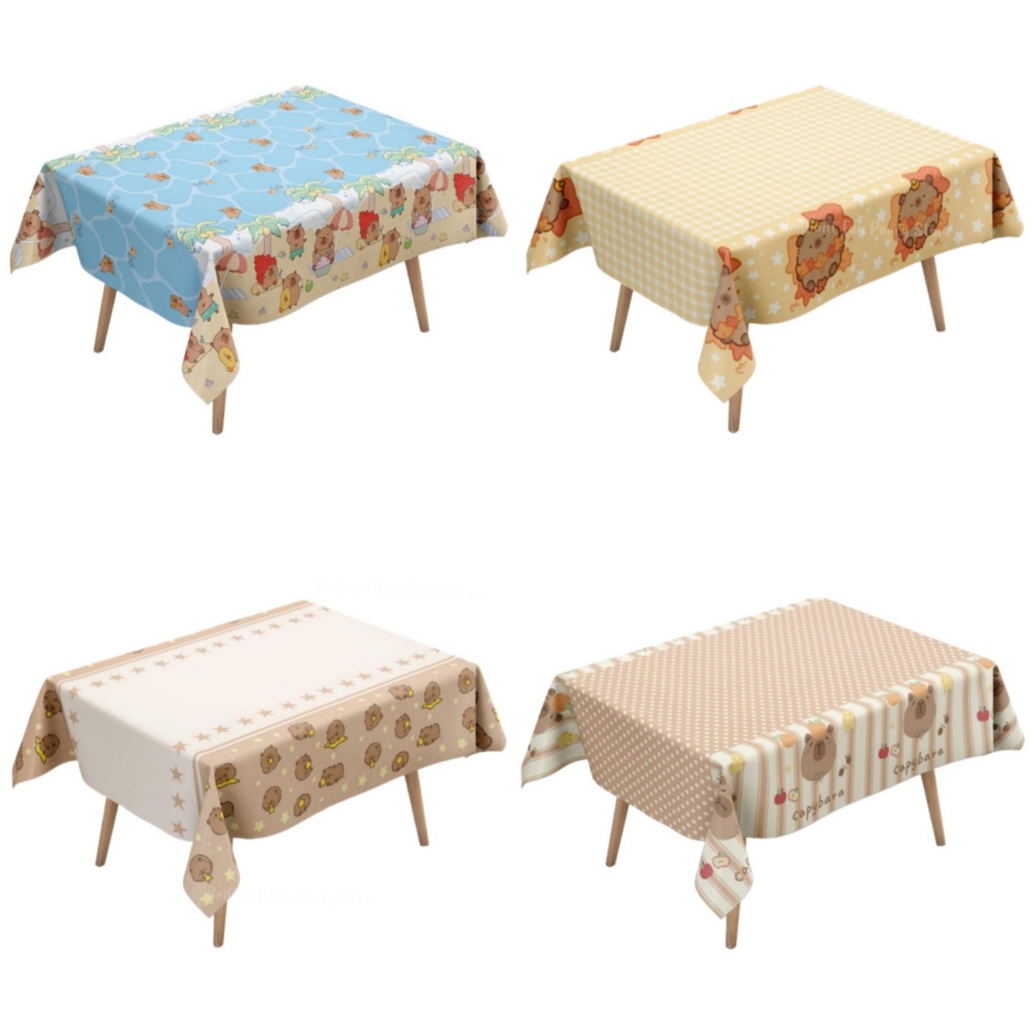 น่ารักคาปิบาร่าผ้าปูโต๊ะสำหรับ - Table Cloth Disposable บทวิจารณ์และราคา